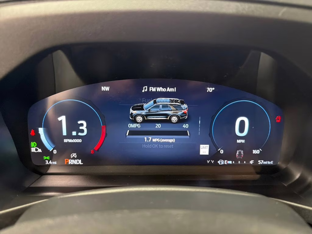 2026 AGATE BLACK Ford Explorer ST-Line RWD SUV