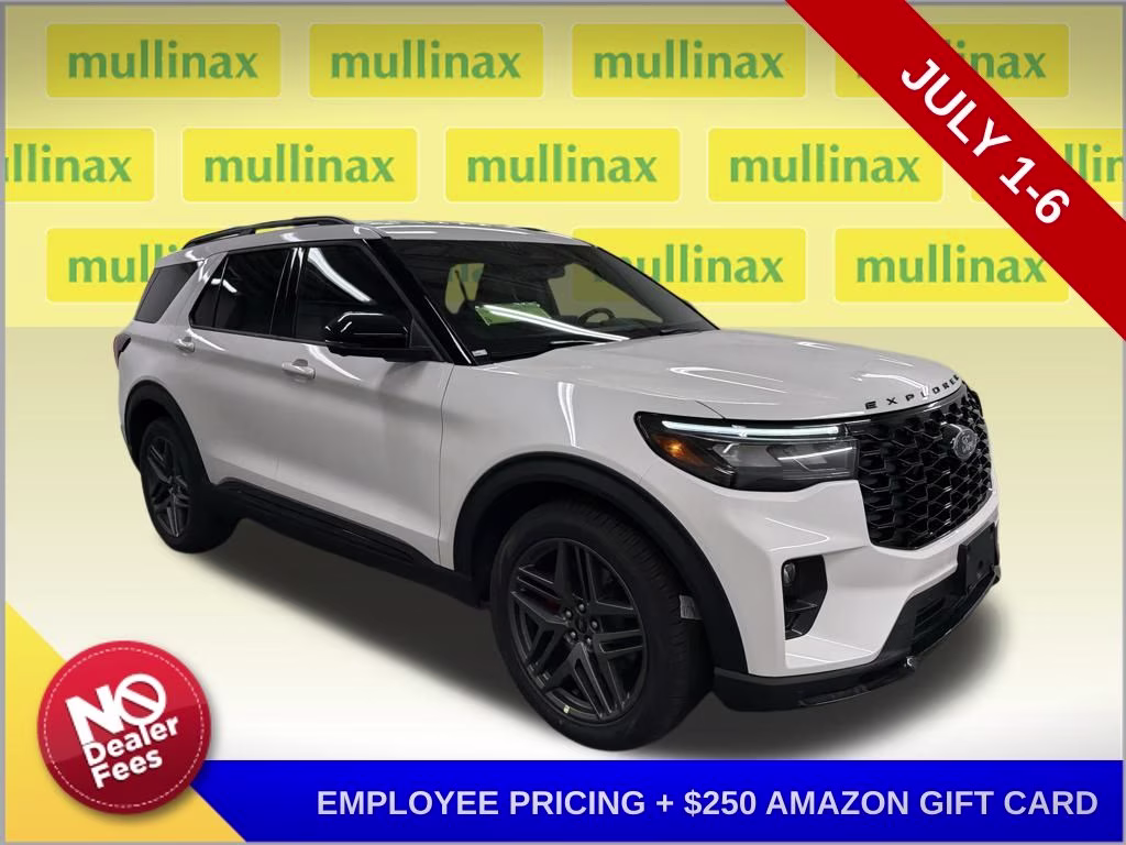 2026 STAR WHITE TRI-COAT Ford Explorer ST 4X4 SUV
