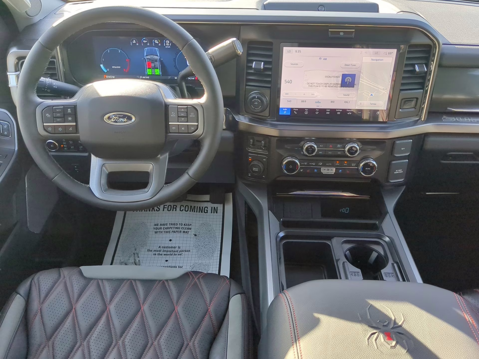 2026 Agate Black Metallic Ford Super Duty F-250 SRW LARIAT Crew Cab Pickup 4X4 Truck