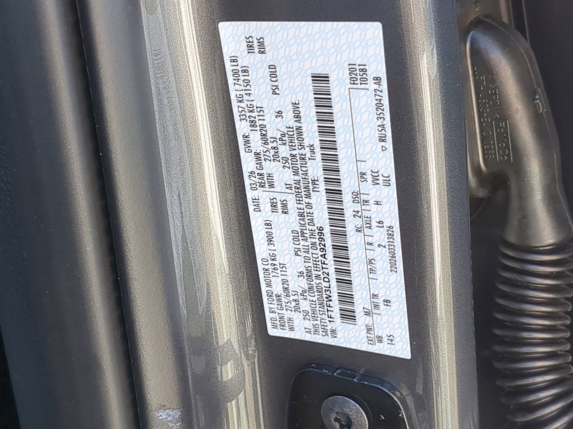 2026 Gray Metallic Ford F-150 XLT Crew Cab Pickup 4X4 Truck