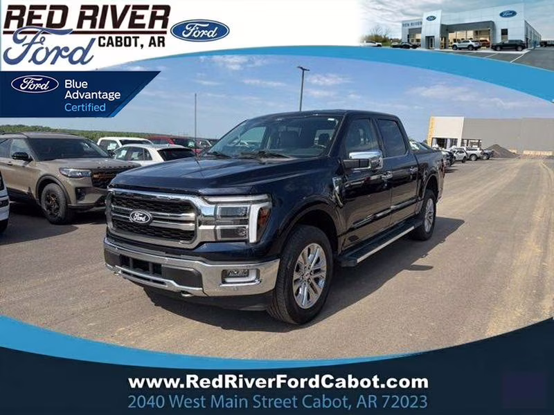 2024 Antimatter Blue Metallic Ford F-150 LARIAT 4X4 Truck