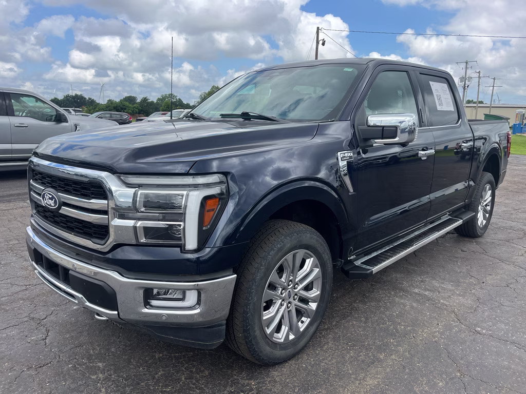 2024 Antimatter Blue Metallic Ford F-150 LARIAT 4X4 Truck