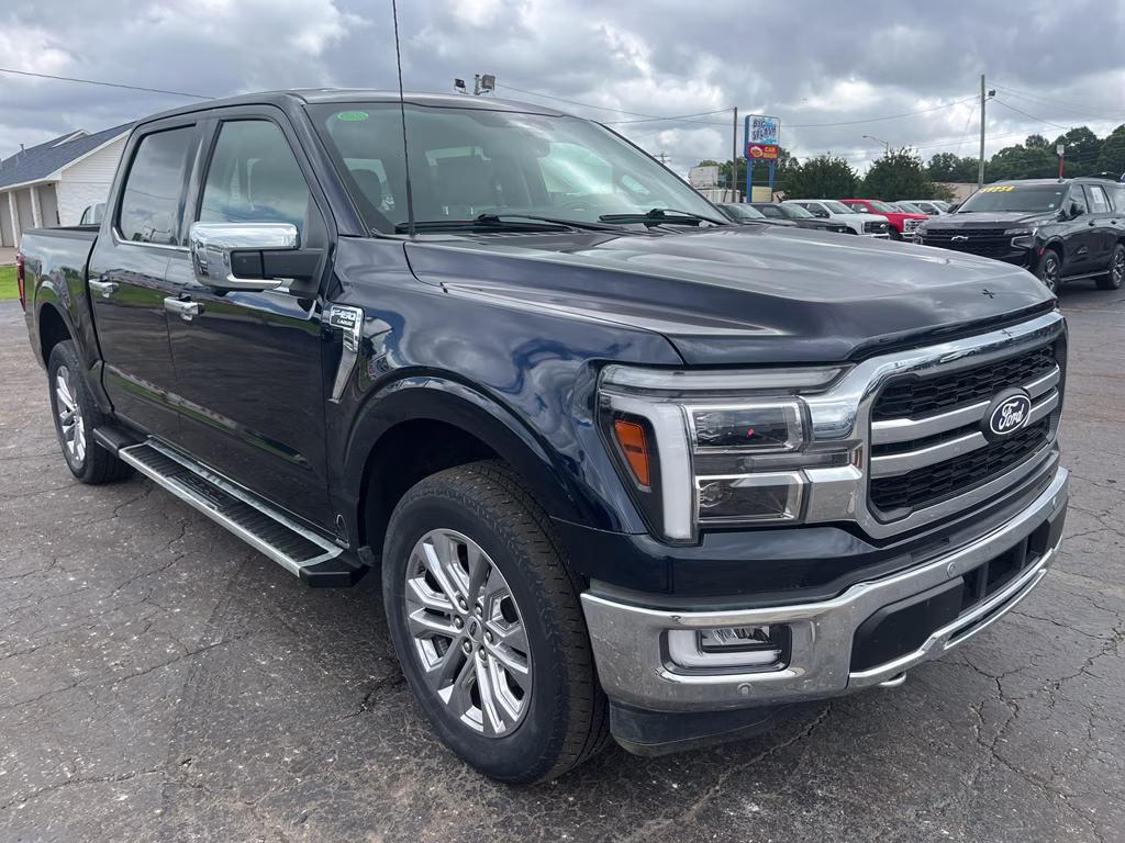 2024 Antimatter Blue Metallic Ford F-150 LARIAT 4X4 Truck