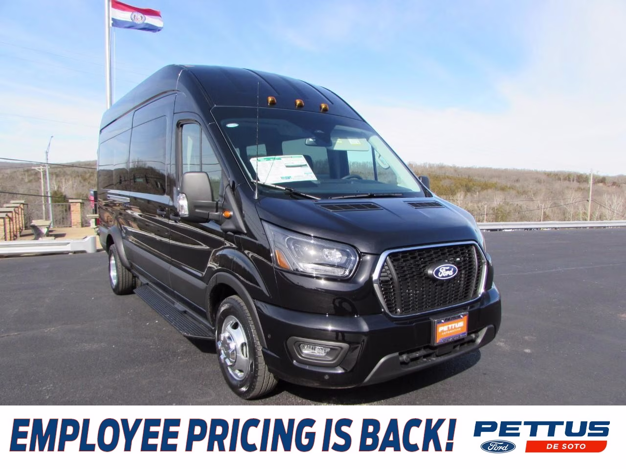 2026 Agate Black Metallic Ford Transit-350 XLT AWD Van