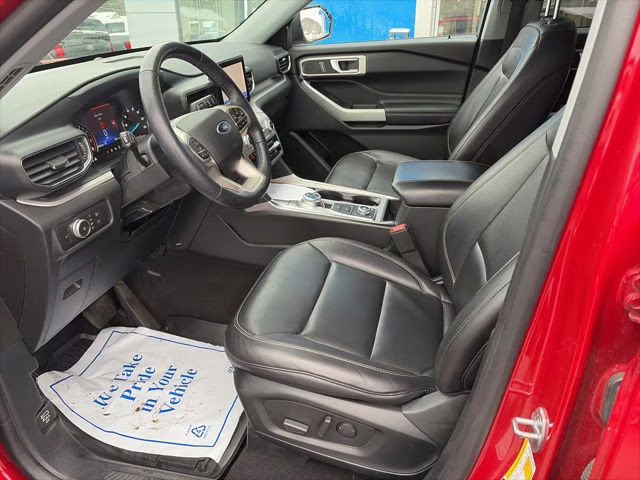 2021 Red Metallic Ford Explorer XLT 4X4 SUV