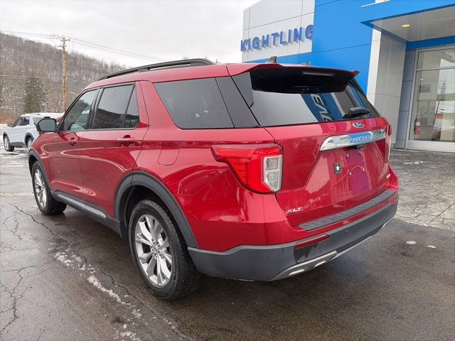2021 Red Metallic Ford Explorer XLT 4X4 SUV