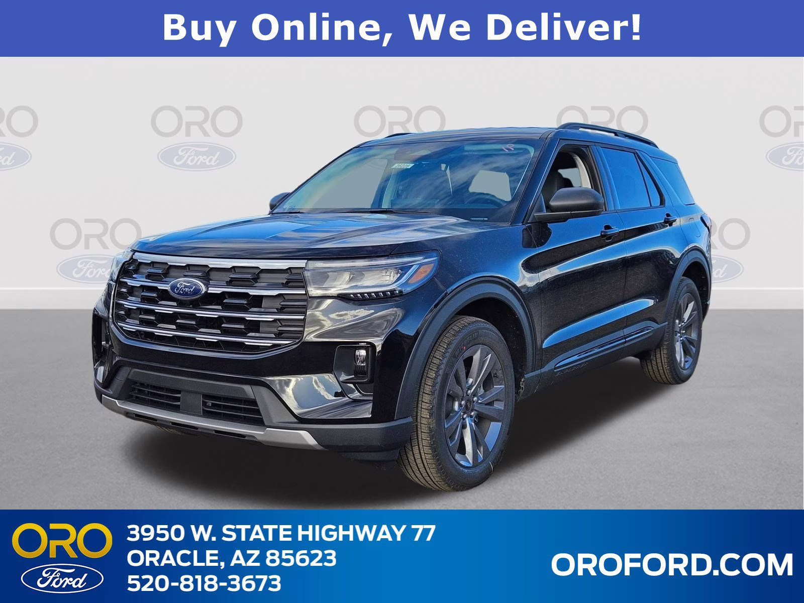 2026 Black Metallic Ford Explorer Active 4X4 SUV