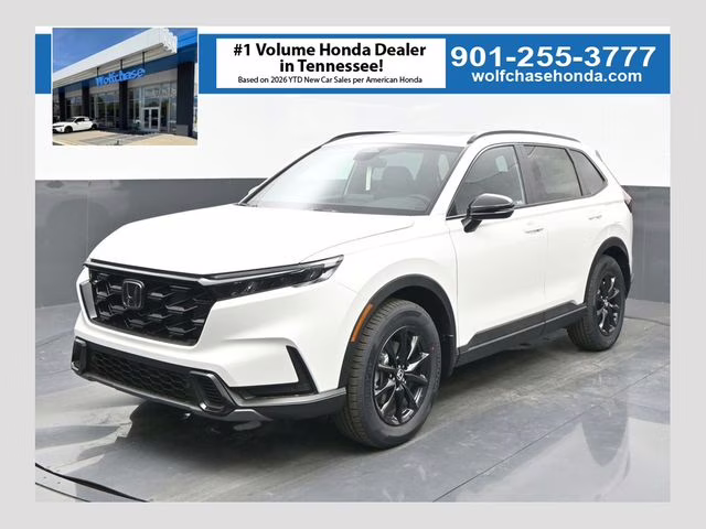 2026 Platinum White Pearl Honda CR-V Hybrid Sport-L AWD SUV