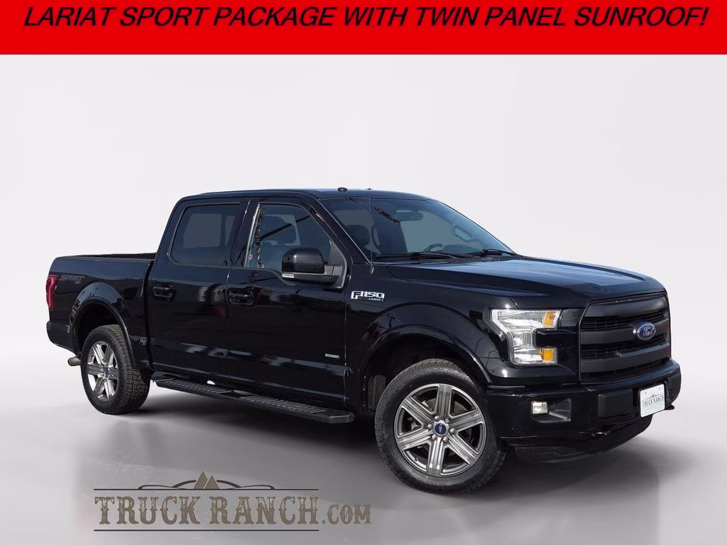 2016 Black Ford F-150 Lariat 4X4 Truck