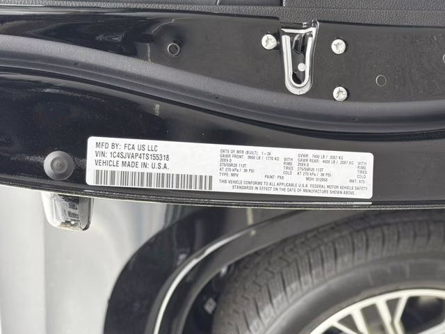 2026 High Gloss Black Jeep Grand Wagoneer 4X4 SUV