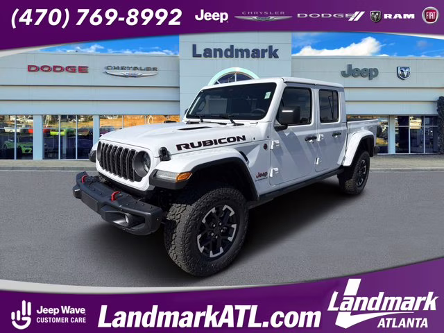 2026 Bright White Clearcoat Jeep Gladiator Rubicon X 4X4 Truck