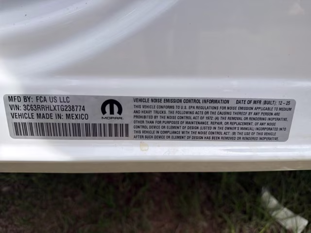 2026 Bright White Clearcoat Ram 3500 Big Horn 4X4 Truck