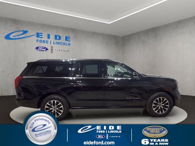 2025 Agate Black Metallic Ford Expedition Max Platinum 4X4 SUV
