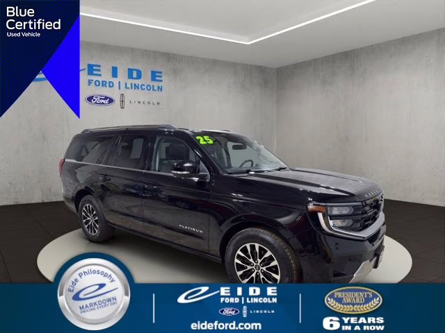 2025 Agate Black Metallic Ford Expedition Max Platinum 4X4 SUV