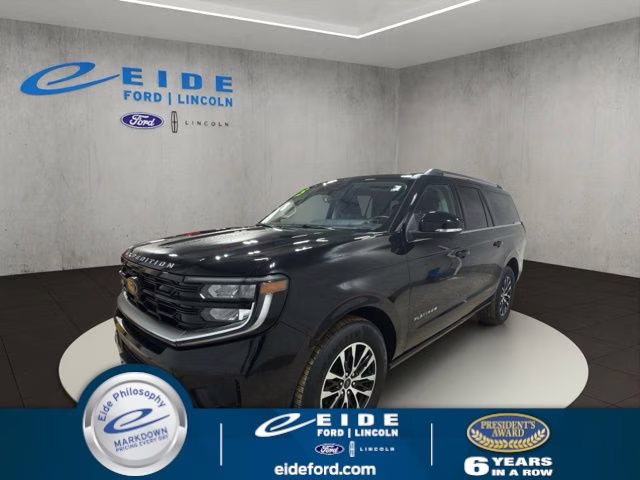 2025 Agate Black Metallic Ford Expedition Max Platinum 4X4 SUV
