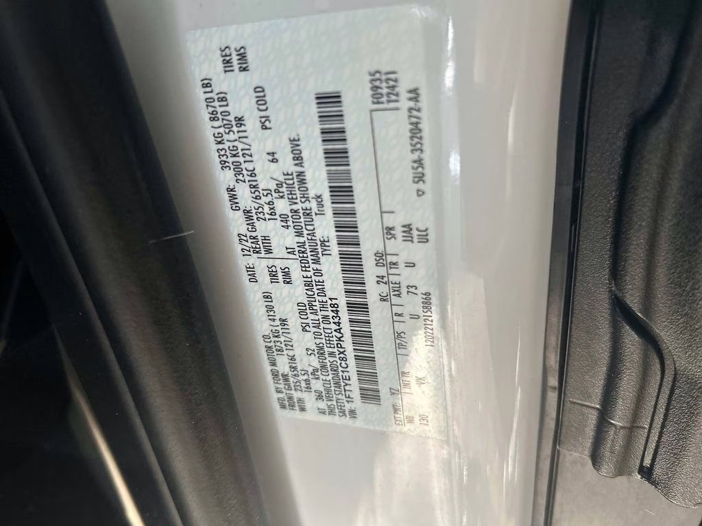 2023 Oxford White Ford Transit-150 Base RWD Van