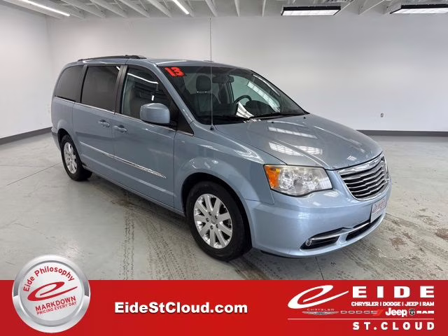 2013 Crystal Blue Pearlcoat Chrysler Town & Country Touring FWD Van