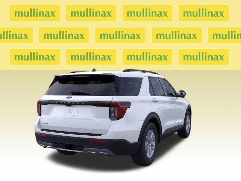2026 Star White Metallic Tri-Coat Ford Explorer Active RWD SUV