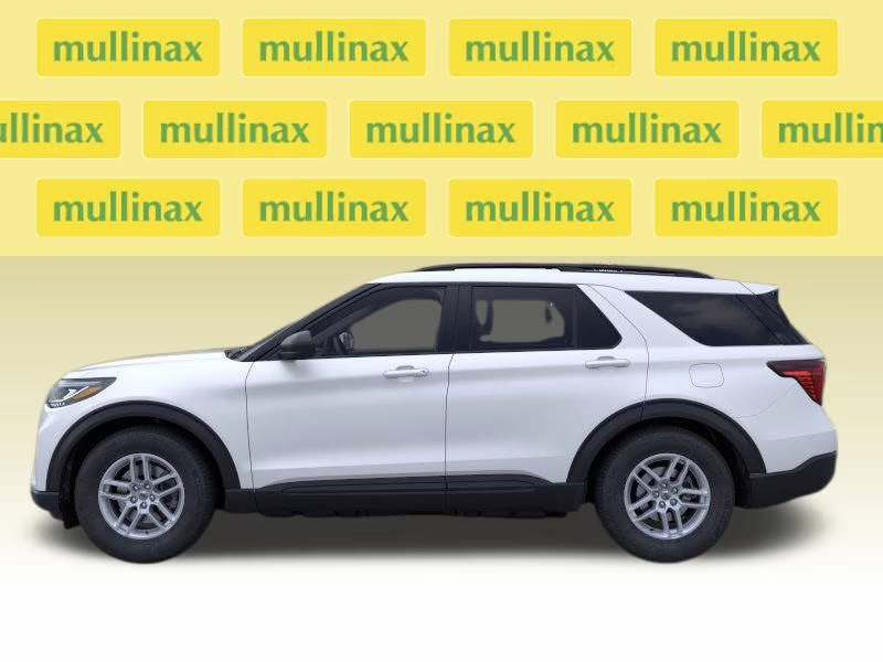 2026 Star White Metallic Tri-Coat Ford Explorer Active RWD SUV