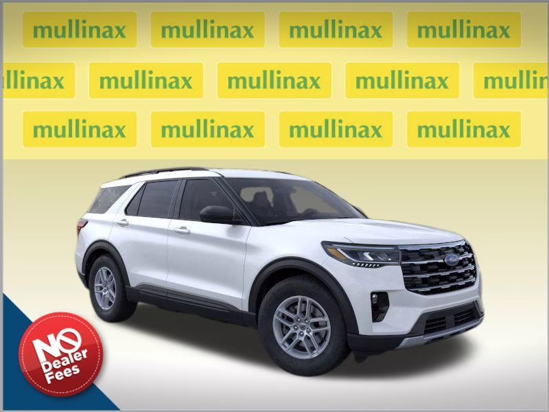 2026 Star White Metallic Tri-Coat Ford Explorer Active RWD SUV