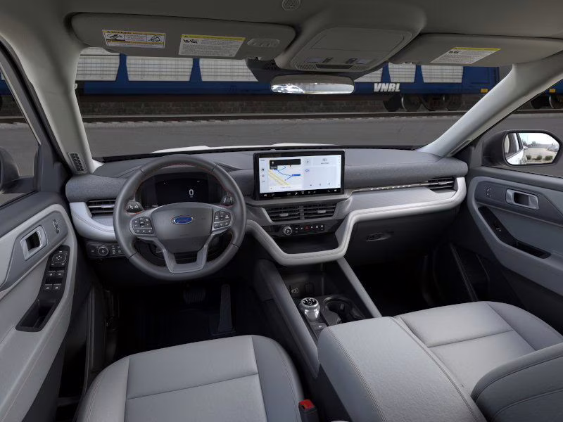 2026 Star White Metallic Tri-Coat Ford Explorer Active RWD SUV
