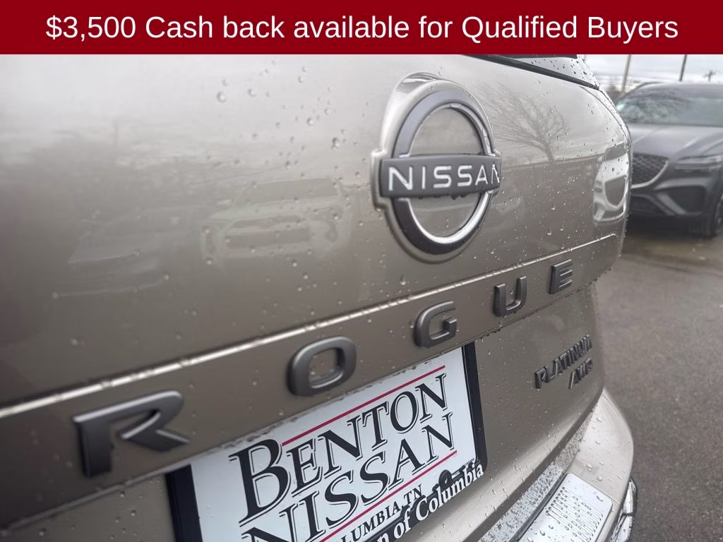 2026 Champagne Silver/Black Nissan Rogue Platinum AWD SUV