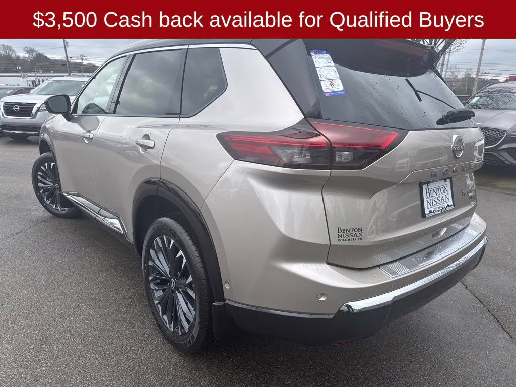 2026 Champagne Silver/Black Nissan Rogue Platinum AWD SUV