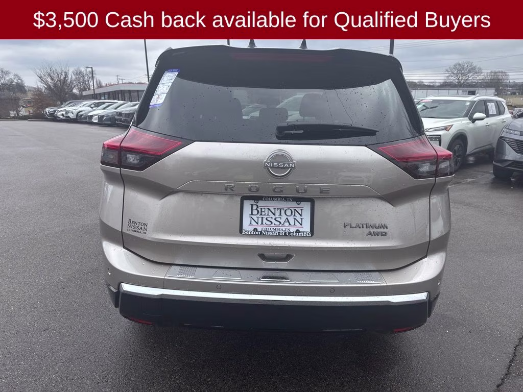 2026 Champagne Silver/Black Nissan Rogue Platinum AWD SUV