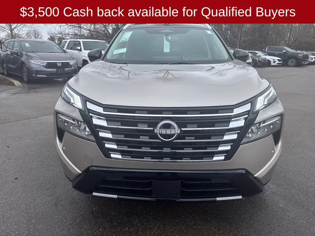 2026 Champagne Silver/Black Nissan Rogue Platinum AWD SUV