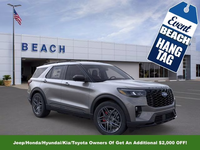 2026 Gray Metallic Ford Explorer ST-Line 4X4 SUV