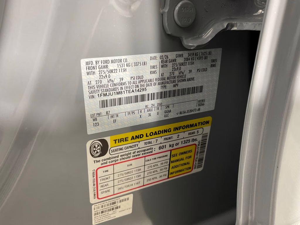 2026 Gray Metallic Ford Expedition Platinum 4X4 SUV