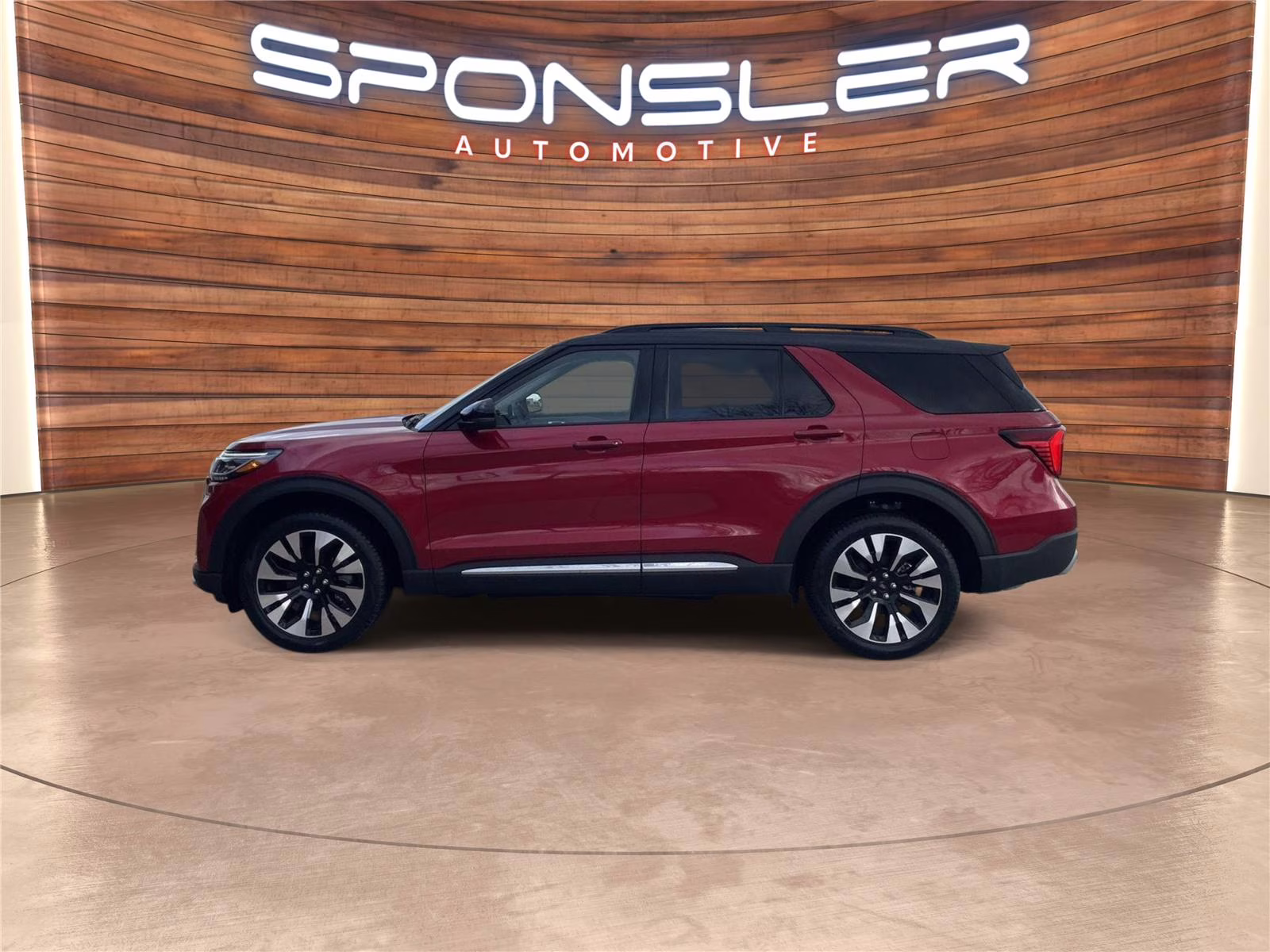 2026 Rapid Red Metallic Tinted Clearcoat Ford Explorer Platinum 4X4 SUV