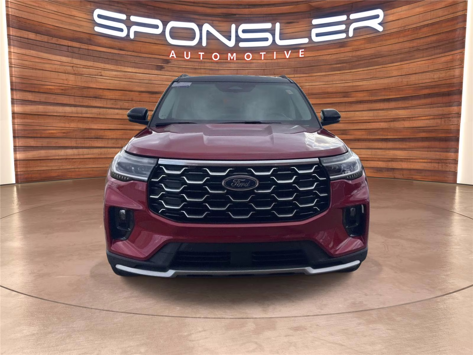 2026 Rapid Red Metallic Tinted Clearcoat Ford Explorer Platinum 4X4 SUV