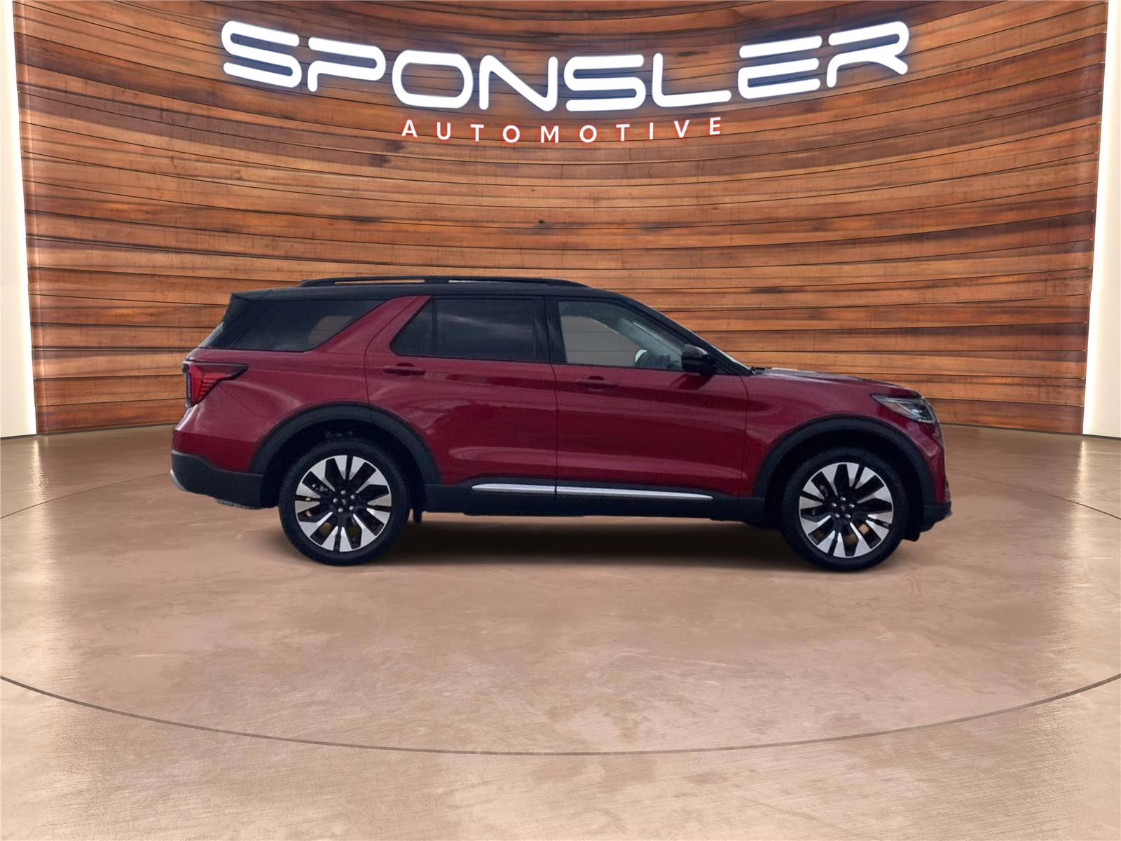 2026 Rapid Red Metallic Tinted Clearcoat Ford Explorer Platinum 4X4 SUV