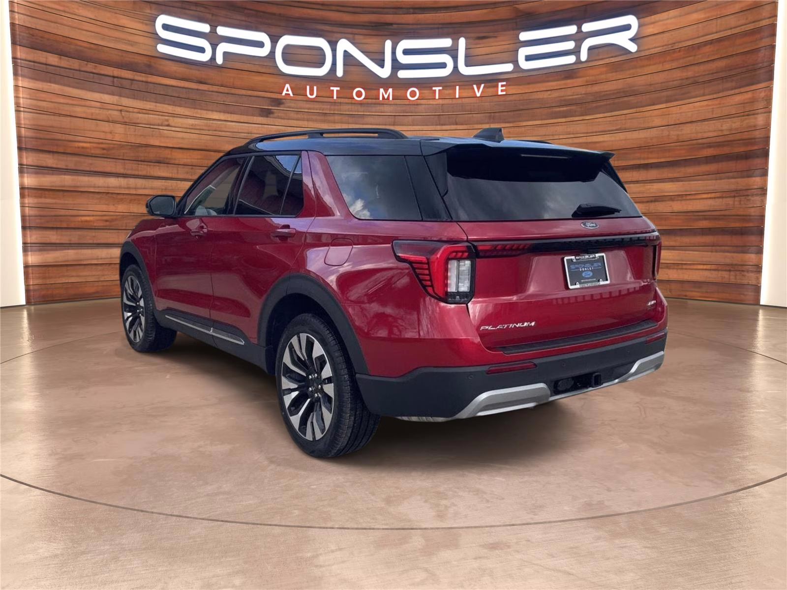 2026 Rapid Red Metallic Tinted Clearcoat Ford Explorer Platinum 4X4 SUV