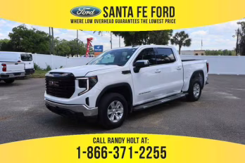 2023 Summit White GMC Sierra 1500 SLE 4X4 Truck