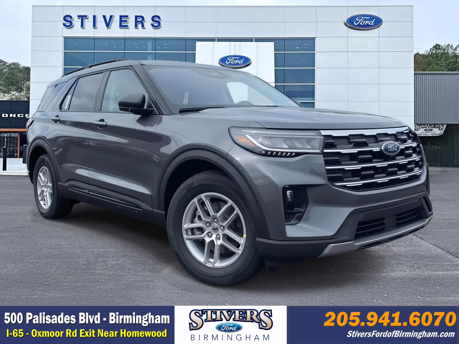2026 Gray Metallic Ford Explorer Active RWD SUV