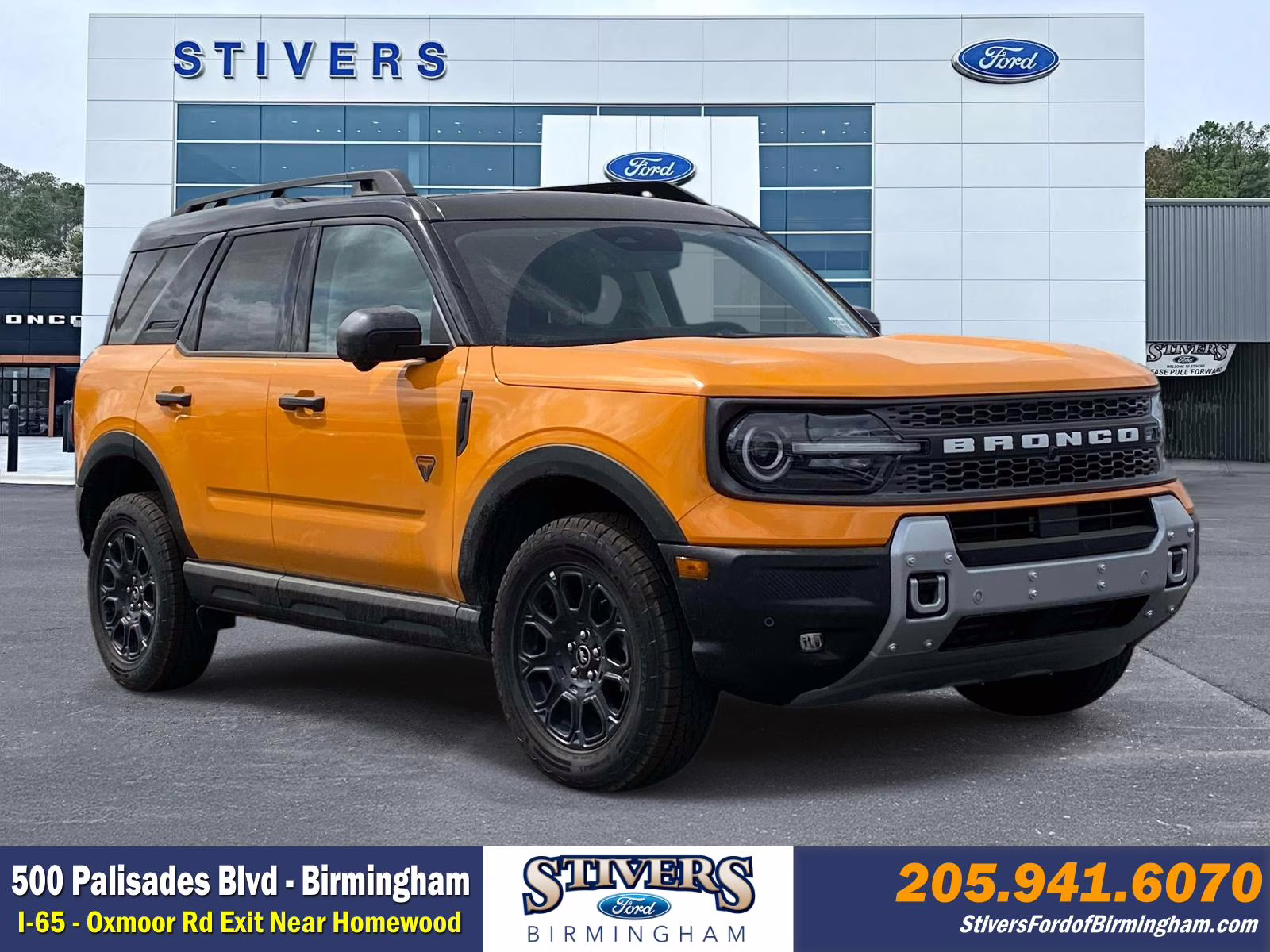 2026 Orange Fury Metallic Tri-Coat Ford Bronco Sport Badlands 4X4 SUV