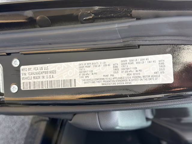 2023 Black Clearcoat Jeep Wrangler Sport S 4X4 Convertible