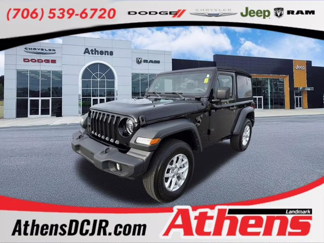 2023 Black Clearcoat Jeep Wrangler Sport S 4X4 Convertible
