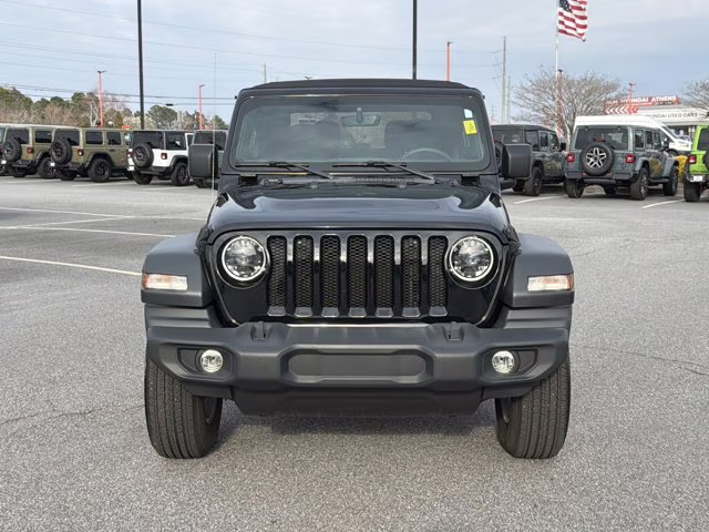 2023 Black Clearcoat Jeep Wrangler Sport S 4X4 Convertible