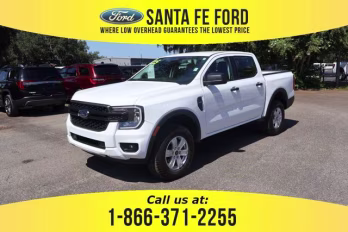 2025 White Ford Ranger XL 4X4 Truck