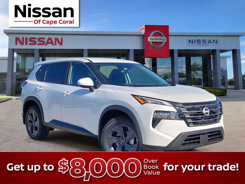 2026 Everest White Pearl Tricoat Nissan Rogue SV FWD SUV