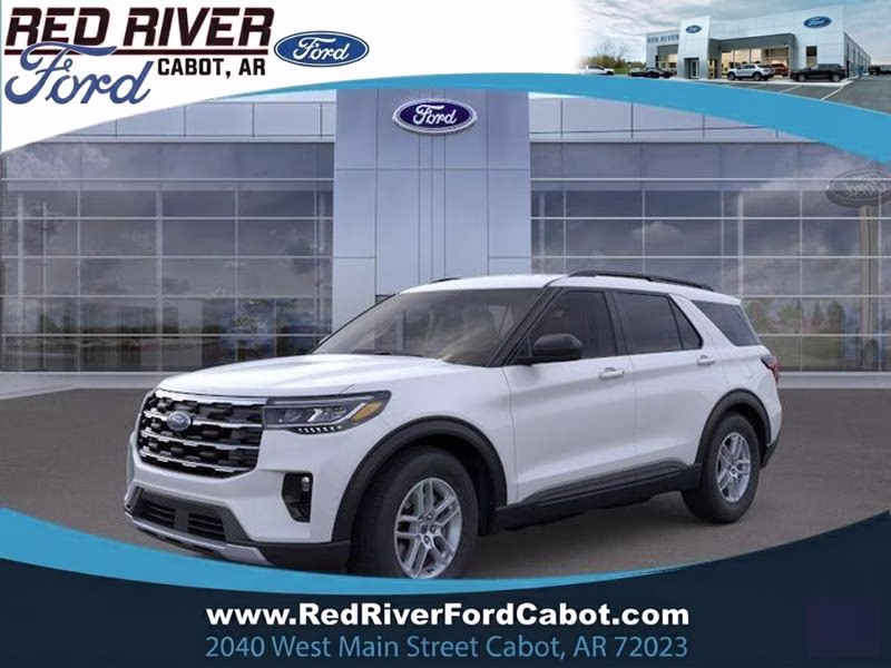 2026 Space White Metallic Ford Explorer Active w/200A Pkg RWD SUV
