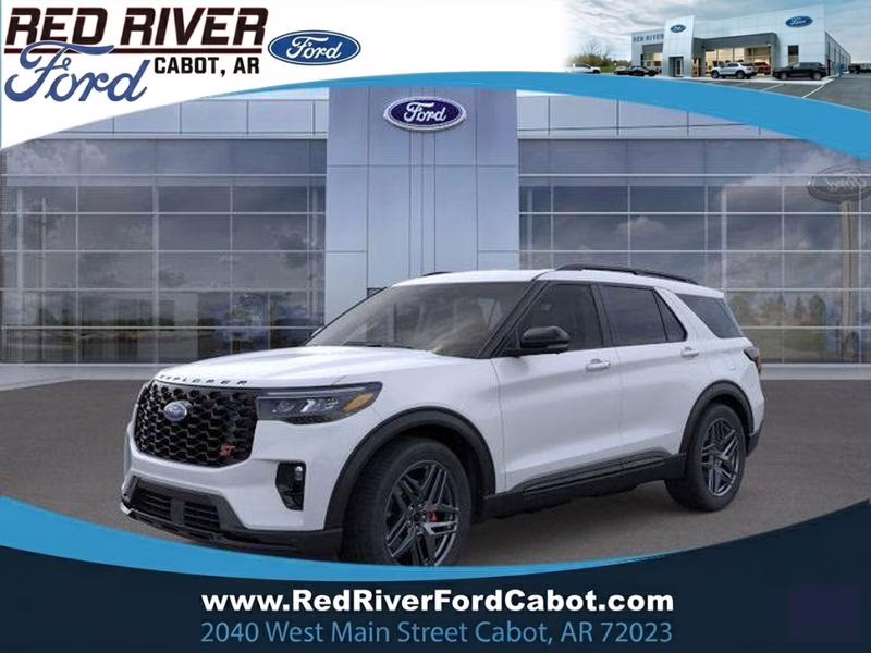 2026 Space White Metallic Ford Explorer ST RWD SUV