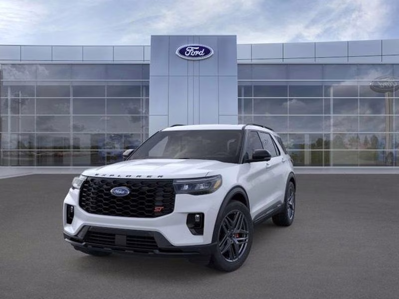 2026 Space White Metallic Ford Explorer ST RWD SUV