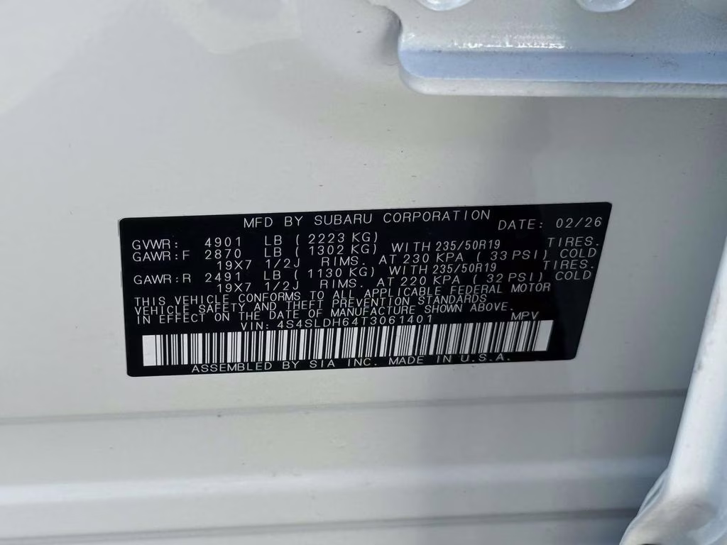 2026 Crystal White Pearl Subaru Forester Sport AWD SUV