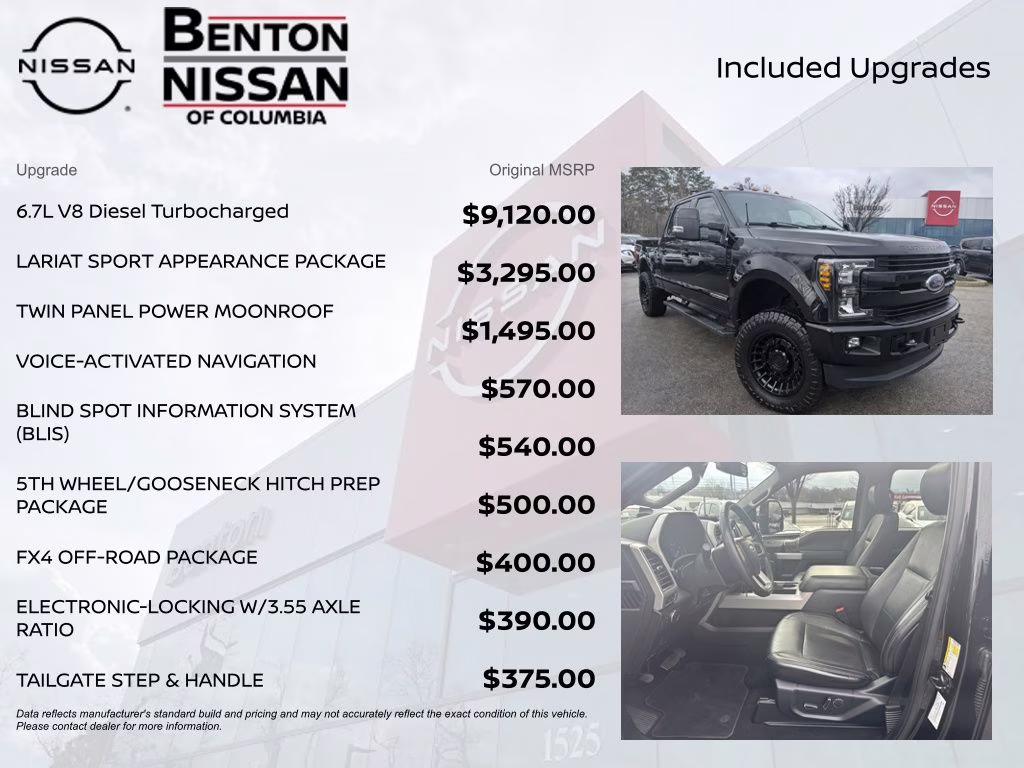 2019 Black Metallic Ford Super Duty F-250 SRW Lariat 4X4 Truck