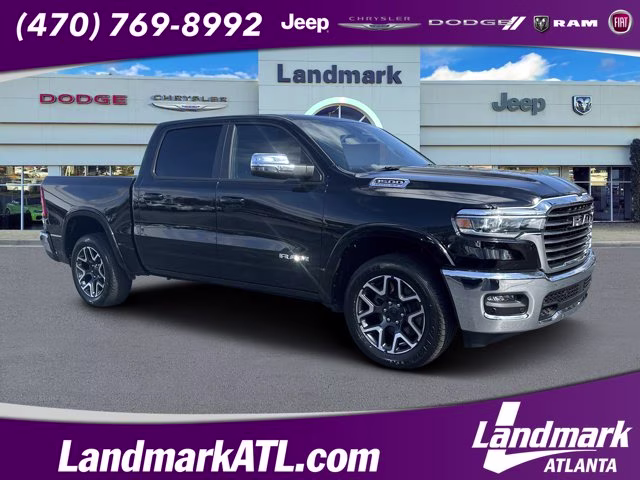 2026 Diamond Black Crystal Pearlcoat Ram 1500 Laramie RWD Truck