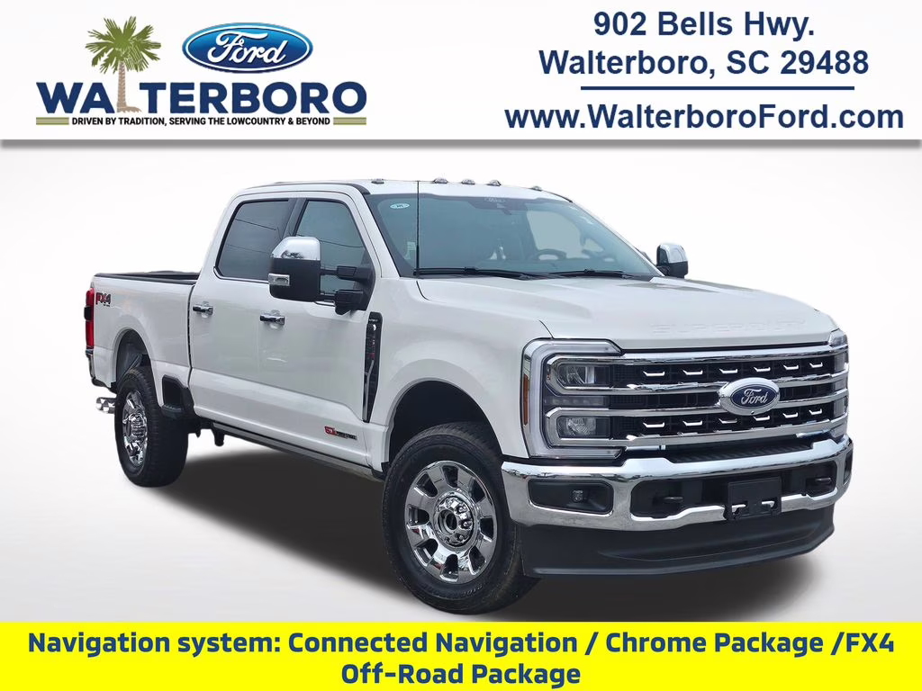 2026 Star White Metallic Tri-Coat Ford Super Duty F-250 SRW Lariat 4X4 Truck